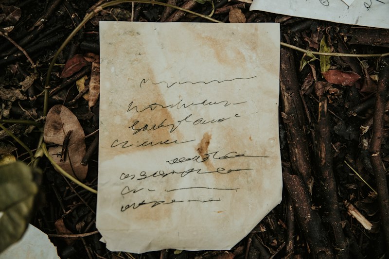 Carta manuscrita em papel, símbolo de amor atemporal entre mãe e filha